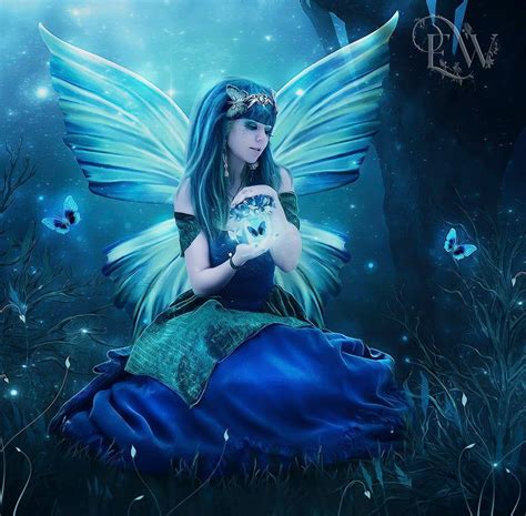 Blue Fairy Print Blue Fairy Artwork Beautiful Fairy Image 0 Fairy Paintings Fairy Artwork