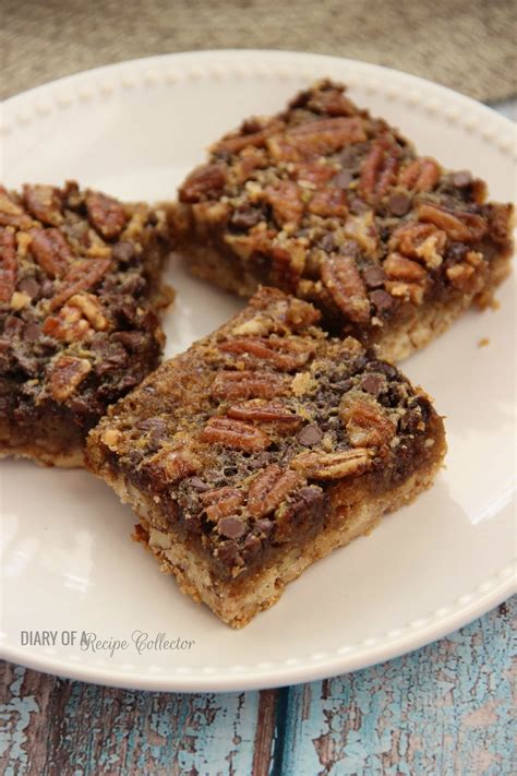 This easy chocolate pie comes together with just 5 ingredients (or a few more, if making your own graham cracker crust)!. Chocolate Pecan Pie Cookie Bars - Diary of A Recipe Collector