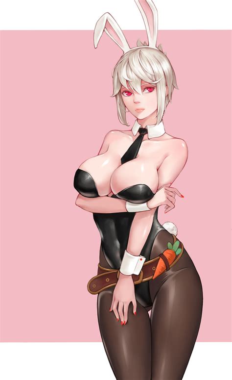 Riven And Battle Bunny Riven League Of Legends Drawn By Zhanokun