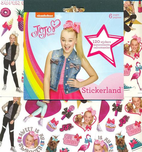 Jojo Siwa Stickers Party Favors Bundle Of 12 Sheets 240