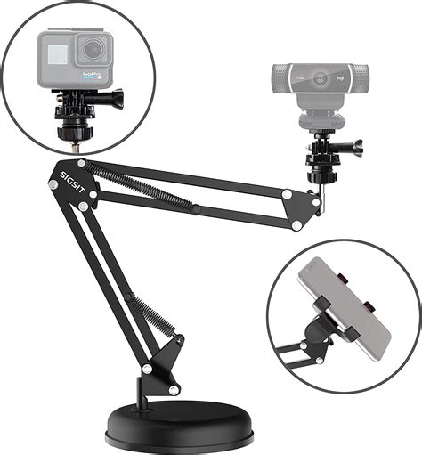 This homemade, diy kayak camera mount gets the mounting pole out of the shot. LICHIFIT Adjustable Desktop Clamp Video Camera Mount Stand ...
