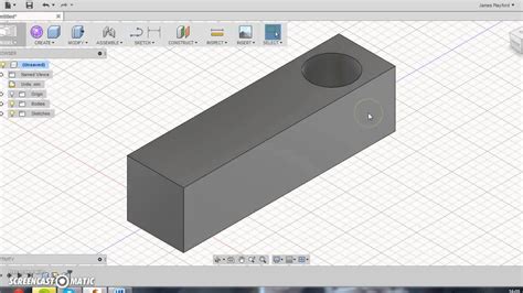 Fusion 360 Stacked Part 2 Creating Holes Youtube