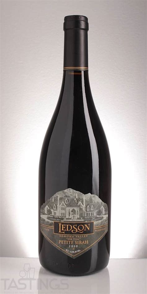 Ledson 2010 Old Vine Petite Sirah Sonoma Valley Usa Wine Review Tastings