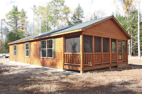 Log home kit /wholesale prices, free custom design, qualitymaterial settler-log-cabin-exterior-screened-in-porch | Cozy Cabins ...