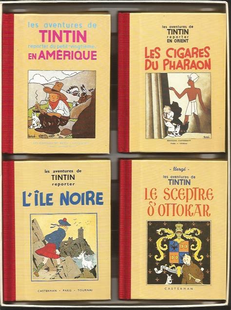 Tintin Lœuvre Intégrale Dhergé Rombaldi 12 Coffret De 8 Mini Livres