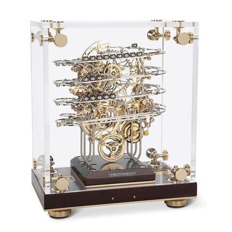 The Physicists Perpetual Motion Clock Hammacher Schlemmer Rolling