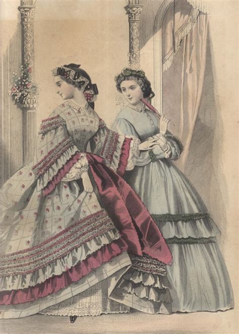 Civil War Era Clothing Civil War Era Fashion Plate February 1862