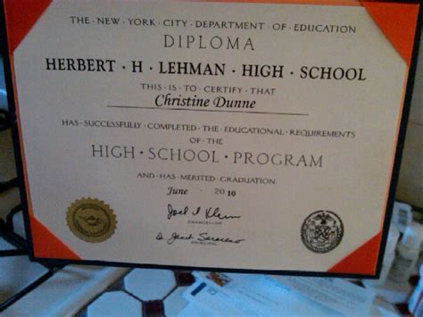 Advanced Regents Diploma Lehman High School And Touro College Gradu