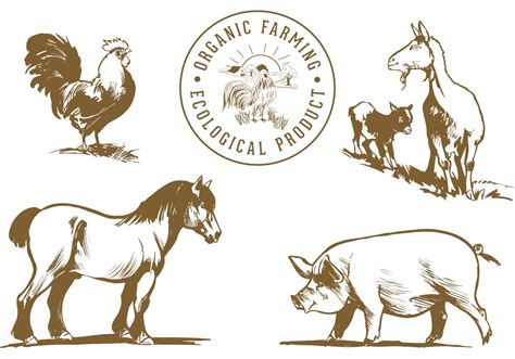 Free Farm Animals Vector Pack Download Free Vector Art Stock