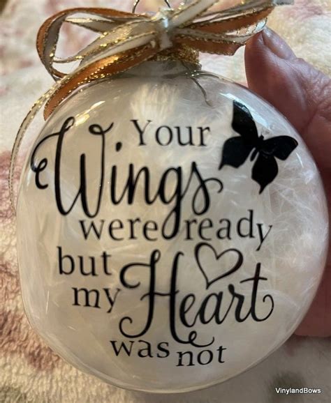 Your Wings Were Ready But My Heart Was Not Wbutterfly Christmas