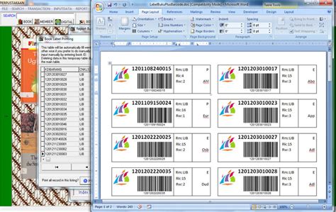 Software Perpustakaan Cara Mencetak Label Buku