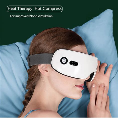 Smart Eye Massager Glasses Air Pressure Therapy Usb Recharge