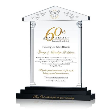 Second, 60th wedding anniversary gifts traditional for many families may turn to be either expensive diamond gifts like a ring for her and watches or cufflinks that could match his best suit or some photo art or family portrait. 60th Anniversary Gifts for Parents