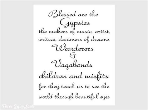 Print Blessed Are The Gypsies Wall Art Gypsy By Threegypsysouls