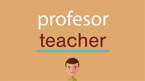 Cómo Se Dice Profesor En Inglés Youtube