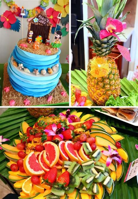 Cake Party Fiesta Aloha Party Luau Theme Party Hawaiian Birthday