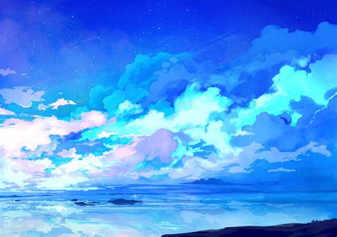 Blue Clouds Landscape Monochrome Nobody Original Scenic Sky Stars Uwa