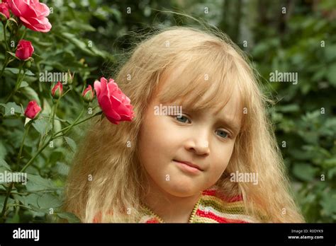 Beautiful Girl Red Rose Hi Res Stock Photography And Images Alamy