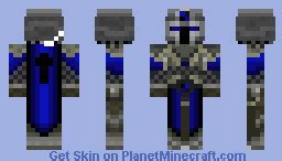 dark blue knight Minecraft Skin