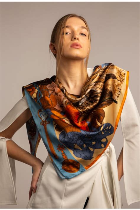 Silk Scarf Outfit Silk Scarf Style Scarf Packaging Scarf Photography