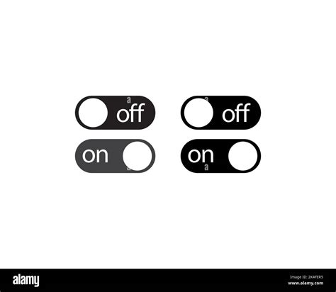 Turn On Off Button Push Stop Switch Icon Vector Symbol Design
