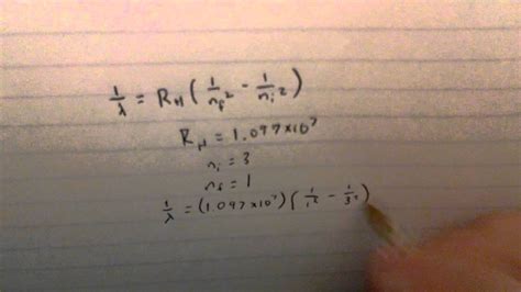 Rydberg Equation Plain And Simple Youtube