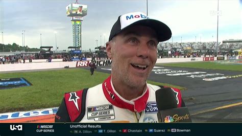 kevin harvick post race interview youtube