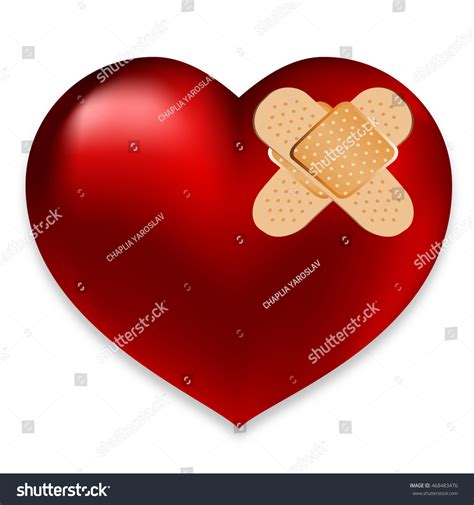 Heart Plaster Stock Vector Royalty Free 468483476 Shutterstock