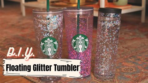 How To Make A Diy Glitter Tumbler With Floating Confetti Youtube