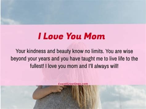 65 Best I Love You Messages For Mom Wishes And Quotes