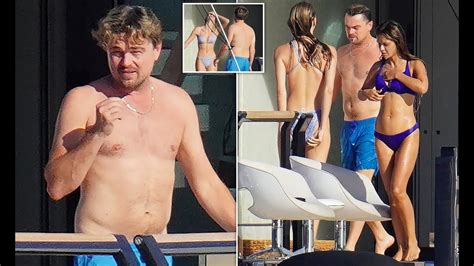 leonardo dicaprio spotted alongside multiple bikini clad women on yacht youtube