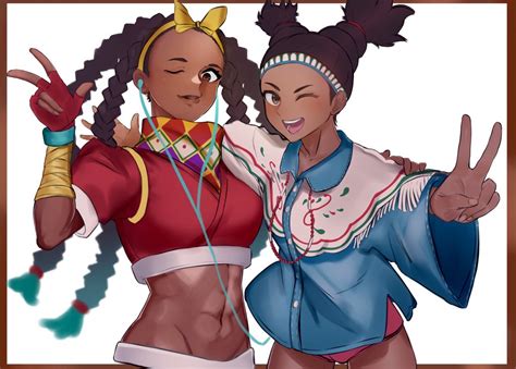 Kimberly Jackson Lily Hawk Capcom Street Fighter Street Fighter 6 2girls Abs Bandana
