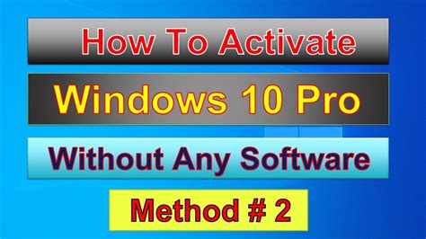 How To Activate Windows 10 For Free 2020 Ll Without Any Software Ll
