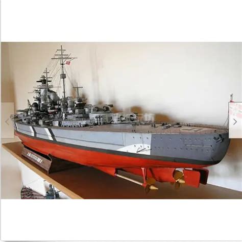 German Wwii Battleship Bismarck Paper Model Picclick My XXX Hot Girl