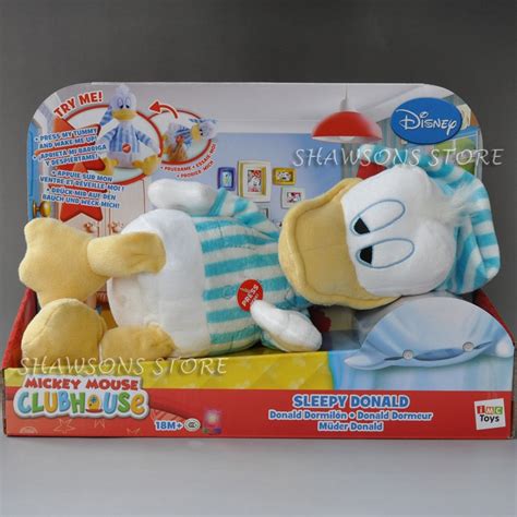 Mickey Mouse Clubhouse Plush Stuff Toys 12 Sleepy Donald Duck Talking