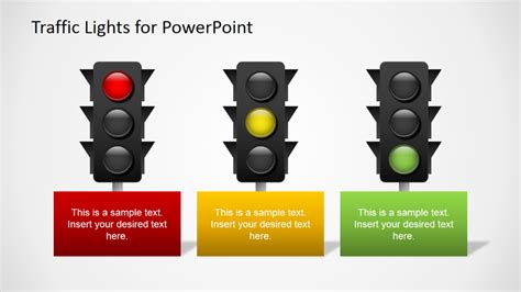 Free Traffic Lights For Powerpoint Slidemodel Traffic Light Stop
