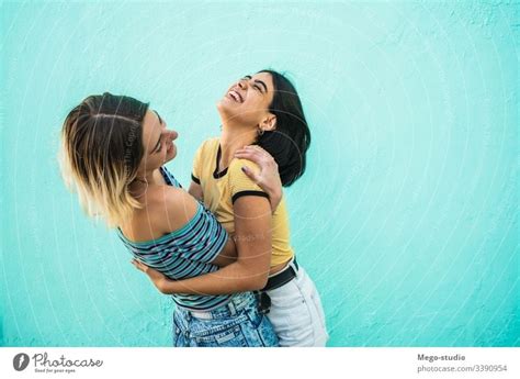 Middle Aged Lesbian Couple In An Intimate Moment A Royalty Free Stock Photo From Photocase