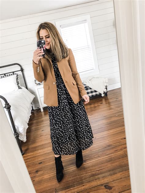 15 Ways To Style A Camel Blazer Dress Cori Lynn