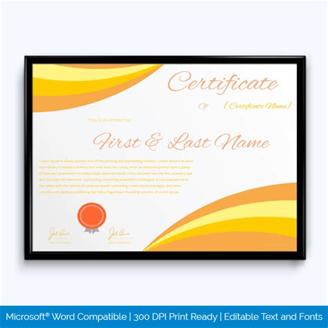 40 Free Printable Award Certificate Templates Word Pdf