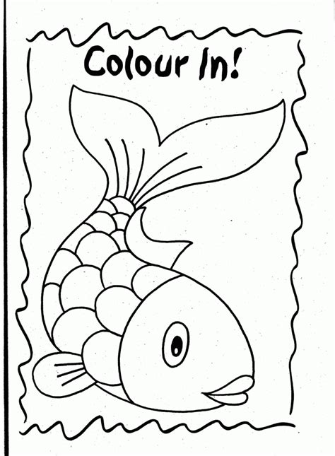 Get your preschool coloring pages pack here. Rainbow Fish Printable Coloring Page - Coloring Home