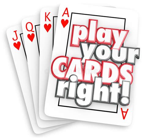 Check spelling or type a new query. Play Your Cards Right Playing Game Strategy Win Competition Stock Illustration - Illustration of ...