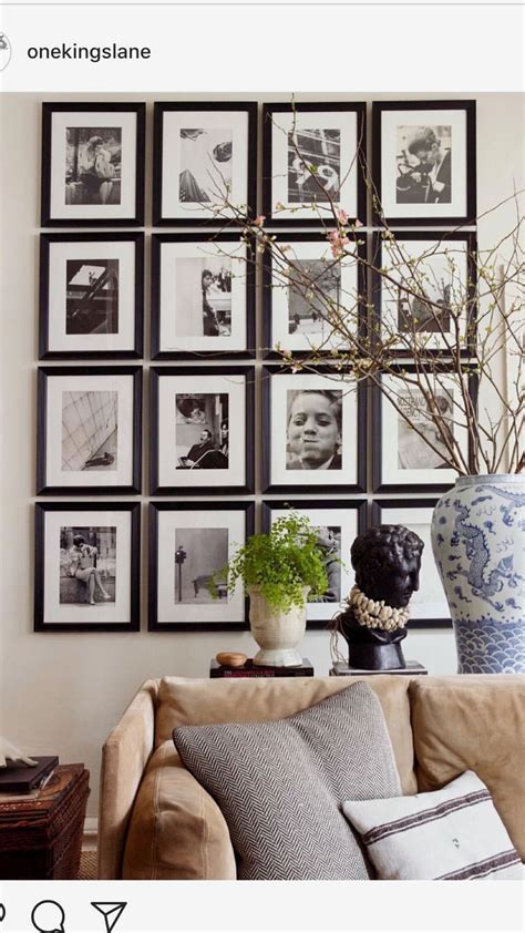 Black and white picture wall- I just need to find a space for this! | Gallery wall, Wall frame ...