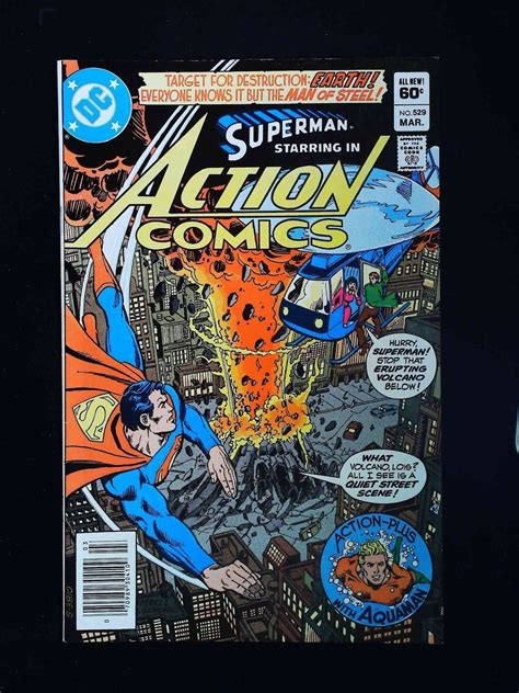 Actions Comics 529 Dc Comics 1982 Vf Newsstand Superman Action