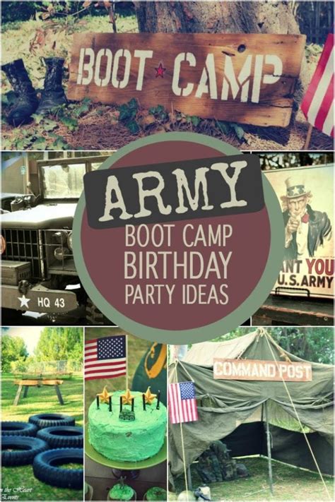 Hoorah A Boys Army Boot Camp Birthday Party Spaceships