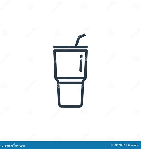 Tumbler Icon Vector From Kitchen Concept Thin Line Illustration Of
