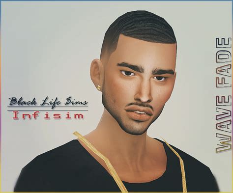 My Sims 4 Blog Infisim Fade Hair Edit For Males By Blvcklifesimz