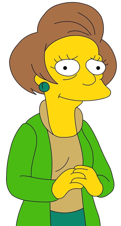 The Simpsons Character Is Wearing Green And Has Her Hands Crossed In