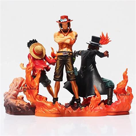 Buy Trunkin One Piece Luffy Ace Sabo Action Figures Set Of 3 Anime