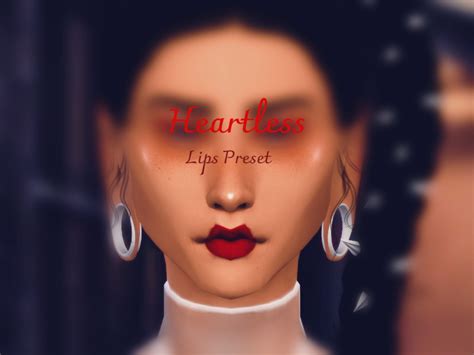 The Sims Resource Heartless Lips Preset