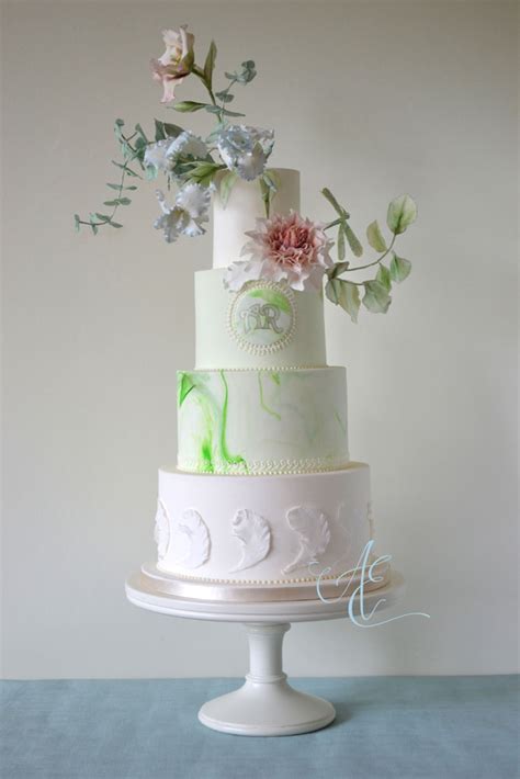 Art Nouveau Inspired Wedding Cake Iris Amanda Earl